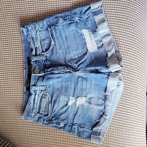 Harper size 26 blue stretch denim distressed